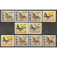 Vietnam 1968-1974 Stamps Sc #J15-20 J21-4 Butterflies MNH
