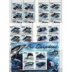 Burundi 2011 S/Sheet & Stamps Marine Life Dolphins MNH