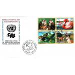 United Nation 1993 Fdc Preserve Wildlife Butterfly Pelicans