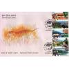 India 2007 Fdc Fdb & Stamps Natl Parks Tigers Elephants