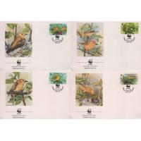 WWF Barbados 1991 Fdc  Yellow Warbler Gold Forest Singer