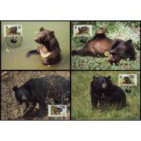 WWF Pakistan 1989 Beautiful Maxi Cards Himalayan Black Bear