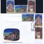 Laos 2003 Fdc & Stamps Wat Phou Unesco World Heritage Site