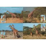 WWF Kenya 1989 Beautiful Maxi Cards Giraffe