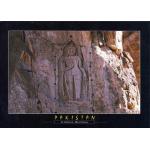 Pakistan Postcard Buddha Rock Swat