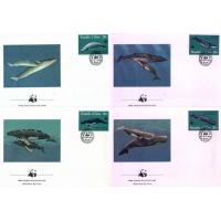 WWF Palau Fdc 1983 Fin Whale