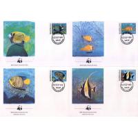 WWF Maldives 1986 Fdc Fishes