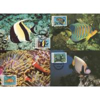 WWF Maldives 1986 Maxi Cards Fishes