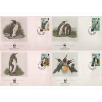 WWF Falkland Island Fdc 1991 Penguins