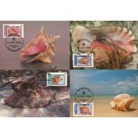 WWF Nevis 1990 Maxi Cards Queen Conch