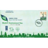 India 2005 Fdc World Environmental Day Green Cities