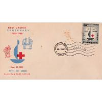 Pakistan Fdc 1963 Red Cross Centenary