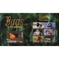 St Vincent 2015 S/Sheet & Stamps Birds Of The Caribbean