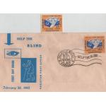 Pakistan Fdc 1965 & Stamp Help The Blind