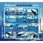 Aitutaki 2013 S/Sheet Dolphins MNH