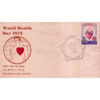 Pakistan Fdc 1972 World Health Day