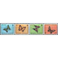 Indonesia 1961 Stamps Butterflies MNH