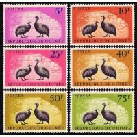 Guinee 1961 Stamps Helmeted Guineafowl MNH