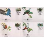 WWF Micronesia 1990 Fdc Kingfisher Pigeon Birds