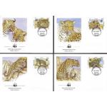 Afghanistan 1989 WWF Fdc & Stamps Snow Leopard