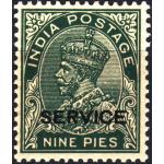 British India 1935 KGV 9 Pies Service Stamp MNH