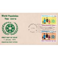 Pakistan Fdc 1974 World Population Year