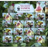 WWF Samoa 2011 Stamp Birds Fruit Dove MNH