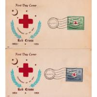 Pakistan Fdc 1959 Red Cross Centenary