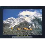 Pakistan Beautiful Postcard Campsite Broad Peak