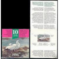 Canada 1994 Booklet Wildlife Conservation Birds Ducks MNH