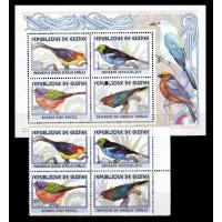 Guinee 2001 S/Sheet & Stamps Birds MNH