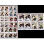 Manama 1972 Stamps Parrots Falcon Eagle Raptors Birds MNH