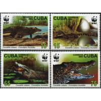WWF Cuba 2003 Stamps Crocodiles