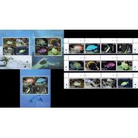 Penrhyn 2012 S/Sheet & Stamps Marine Life Fishes