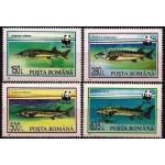 WWF Romania 1994 Stamps Protected Fishes MNH