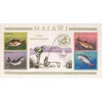 Malavi 1974 S/Sheet Game Sports Fishing