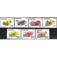 Tanzanis 1992 Stamps Old Bicycles