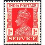 British India 1937 KGVI 1 Anna Service Stamp MNH