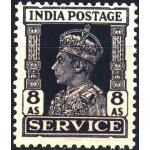 British India 1946 KGVI 8 Anna Service Stamp MNH
