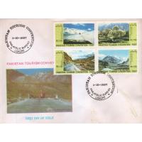 Pakistan Fdc 1987 Tourism Convention Mountain Peaks