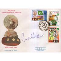 Pakistan Fdc 1992 World Cup Cricket Imran Khan Autograph