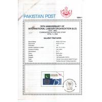 Pakistan Fdc 1994 & Stamp International Labour Organization