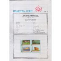 Pakistan Fdc 1994 Brochure & Stamps Eve of Bio - Diversity Day
