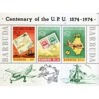 Barbuda 1974 S/Sheet Centenary Of UPU MNH