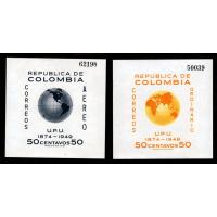Colombia 1950 S/Sheet Stamps 75th Anniversary Of UPU MN