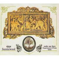 India 2006 S/Sheet Sandalwood First Perfumed Scented Stamp