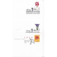 United States 2005 Fdc Love Fdcs Flowers