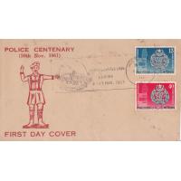Pakistan Fdc 1961 Police Centenary 1861-1961