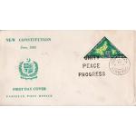 Pakistan Fdc 1962 New Constition Triangular Stamp