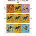 Paraguay 1983 Stamp Sheets Song Birds
